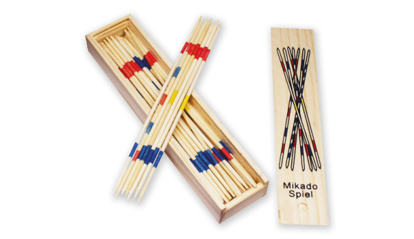 Mikado Spiel in Holzbox 19,5x4,5cm inkl. Spielanleitung, Mikado ist eines der bekanntesten und am me
