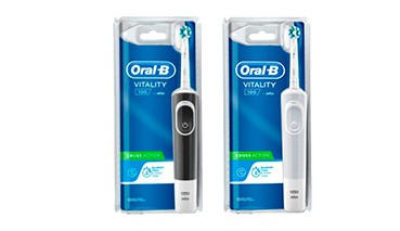 Oral B Zahnbürste Vitality 100 CrossAction in schwarz o. weiß, 1 VE =1 Stück