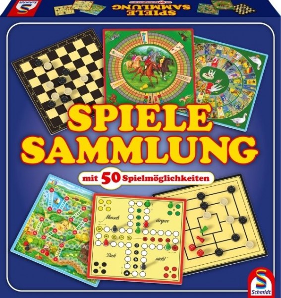 Schmidt Spiele Spiele-Sammlung mit 50 Spielen für die ganze Familie, 1 VE = 6 Stück