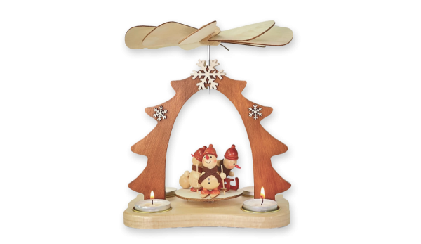 Pyramide Schneemänner, Holz, 1 VE = 2 Stück