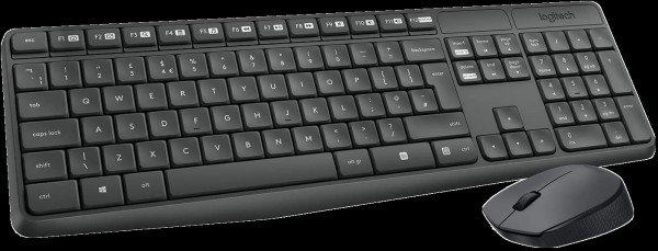 Logitech MK235 Wireless Tastatur mit Maus, 1 VE = 1 Set