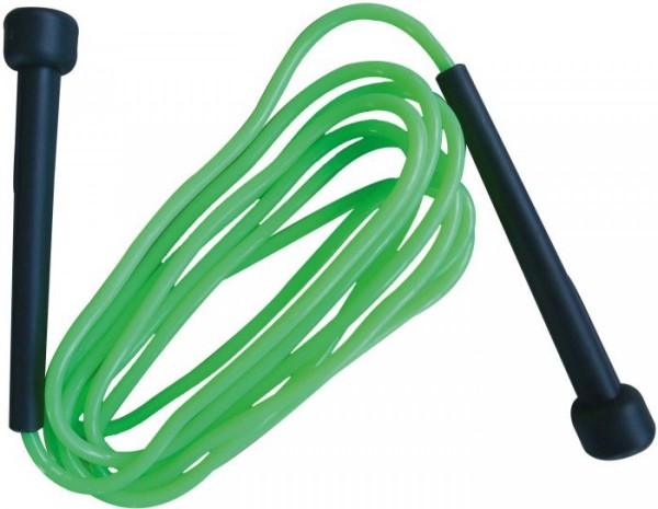 Schildkröt Fitness - schnelldrehendes, längenverstellbares Springseil, green-grey, 1 VE = 12 Stück