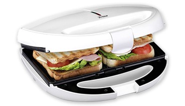 Trisa Tasty Snack Sandwich-Toaster, auswechselbare Platten Grill u. Waffel, 1 VE = 1 Stück