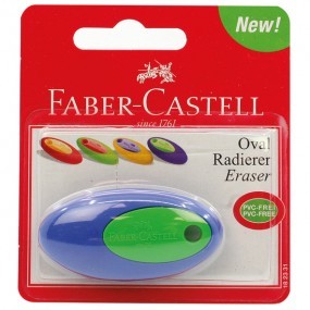 Faber Castell Radierer oval, 1 VE = 12 Stück
