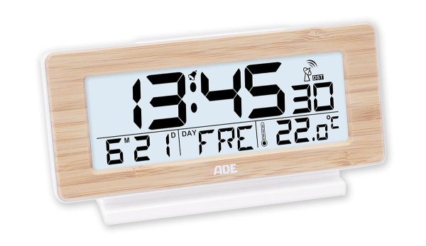 ADE Funkwecker digital mit Batterie, 1 VE = 1 Stück